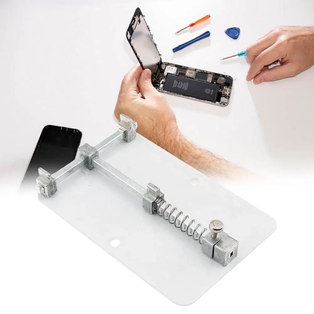 

Stainless Steel Fixture Motherboard PCB Holder For Mobile Phone Board Repair Tool Hand Tool Set 8*12cm