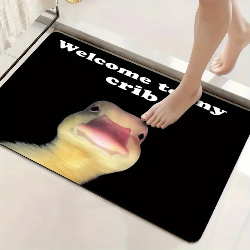 Hippity Hoppity Get Off My Property Retro Welcome Rugs Kitchen Front Door Mats Living Room Bedroom Entry Doormat Non-slip Mat