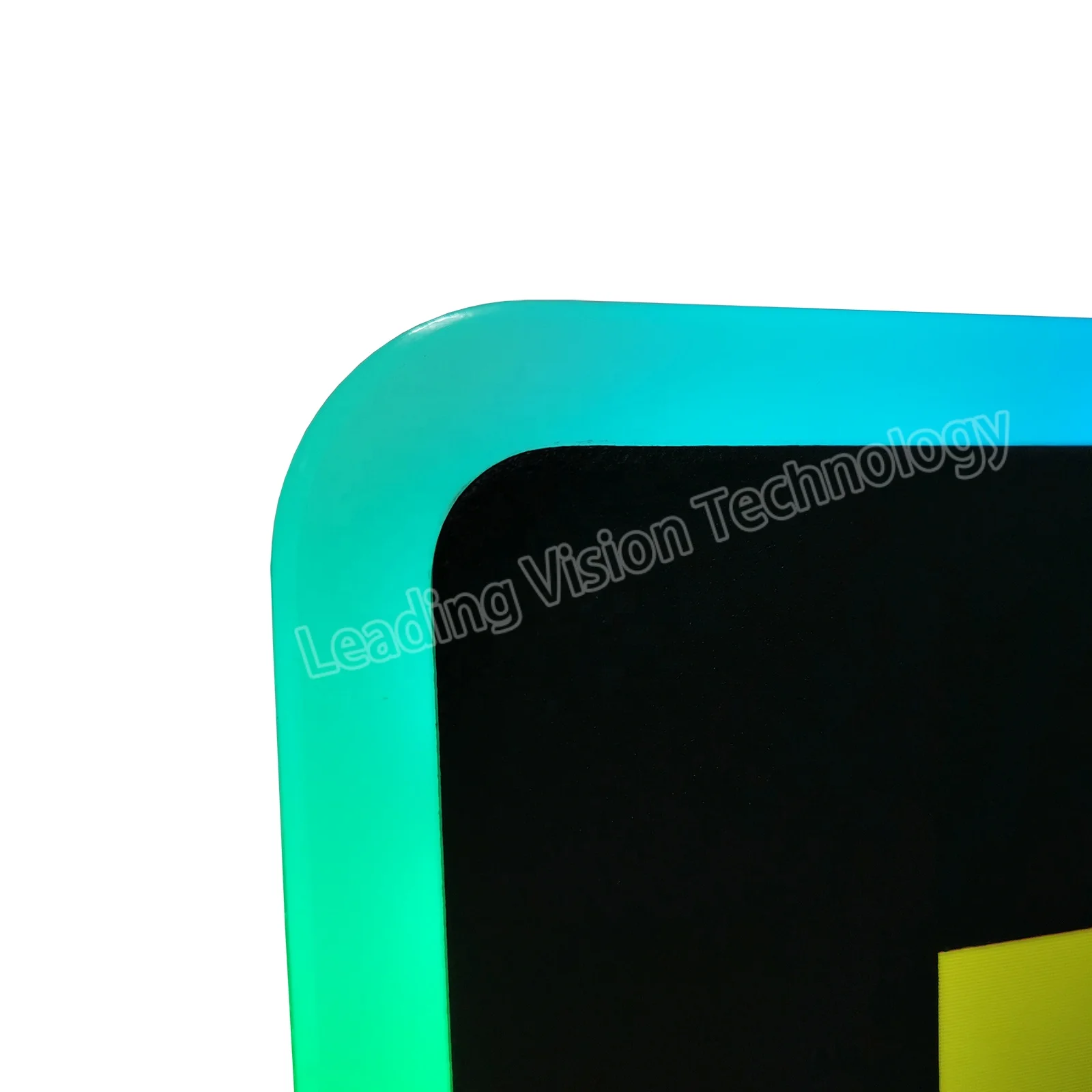 Monitor de toque infravermelho com luz LED Acrílico perseguindo dinâmico Barra de luz LED Vertical 3M Monitor de jogo 32 polegadas 43 polegadas