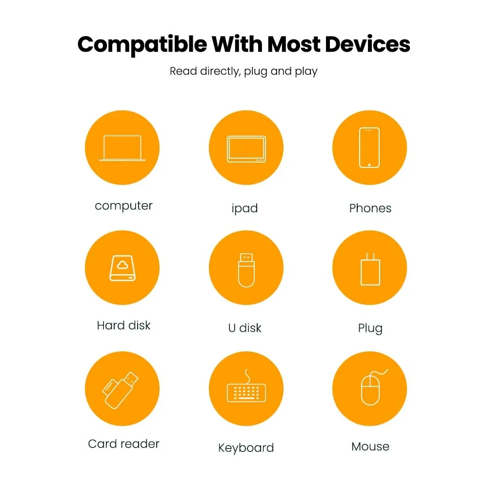 NNbili OTG محول USB ، USB C ، محول ، كابل بيانات ، قارئ بطاقات ، بروتوكول لشاومي ، سامسونج ، 10A ، 10A