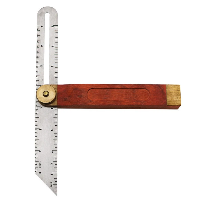 Angle ruler 9-inch adjustable angle ruler, woodworking scribing measuring tool high-precision T-angle