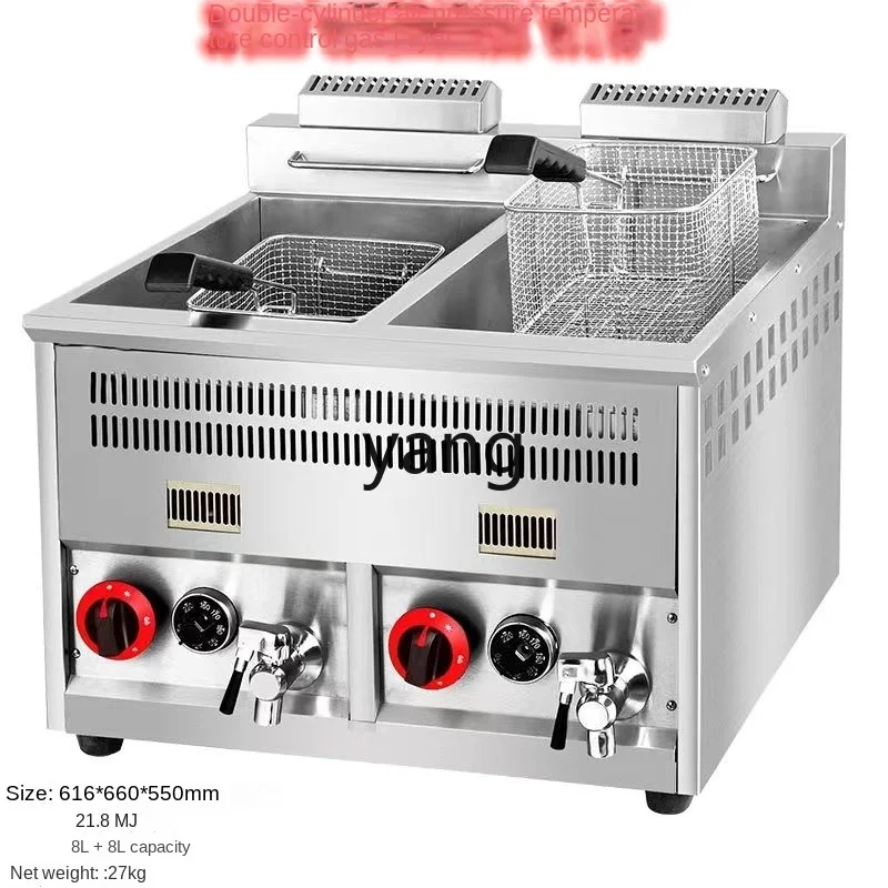 L'm Commercial Fryer Stall Multifunctional Gas Fryer