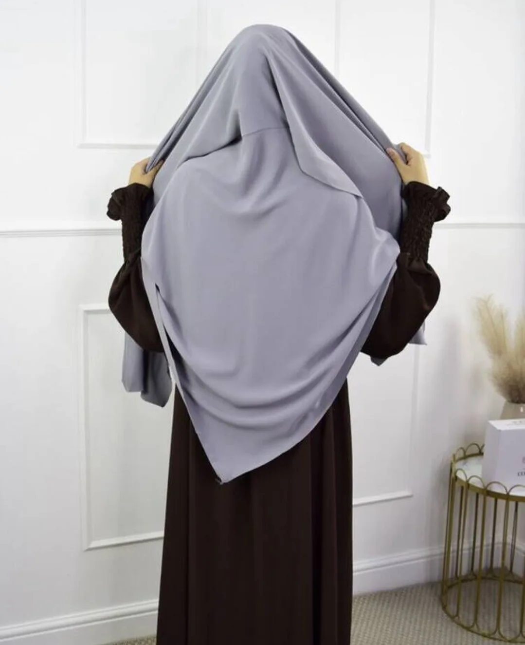 Hijab musulmán de oración para mujer, pañuelo islámico para la cabeza, turbante, envoltura instantánea de Ramadán