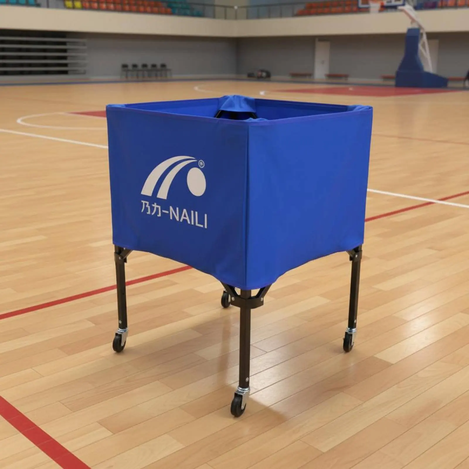 Foldable Ball Storage Carrier Portable Ball Carrier Athletic Equipment Multi-Sport Use Easy Retrieval for Gym