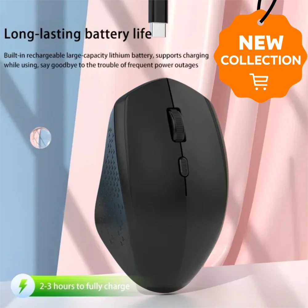 

Dual-Mode Wireless Bluetooth Charging Mouse Ergonomic USB Receiver Laptop Wireless Mouse Portable Mute