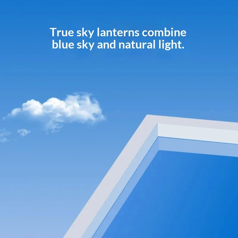 Blue Sky Light Ceiling Lamp for Bathroom Indoor Decor Panel Kids Room Lamp Kitchen Natural Lighting Surface Ceiling Chandelier