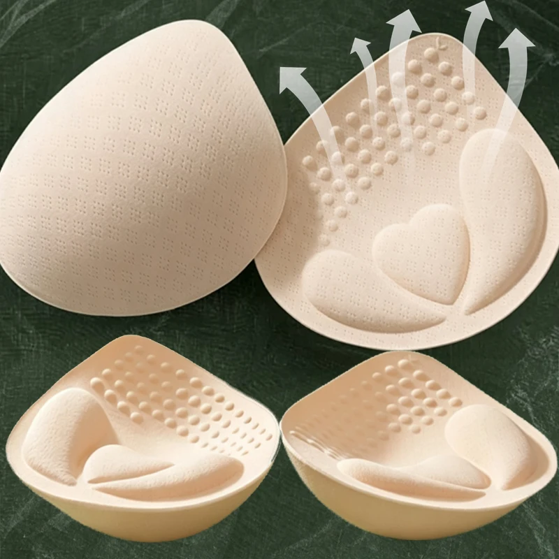 Women Removable Push Up Bra Pad Sponge Foam Breathable Lining Breast Lifting Inserts Underwear Padded Swimsuit Bikini Chest Pad