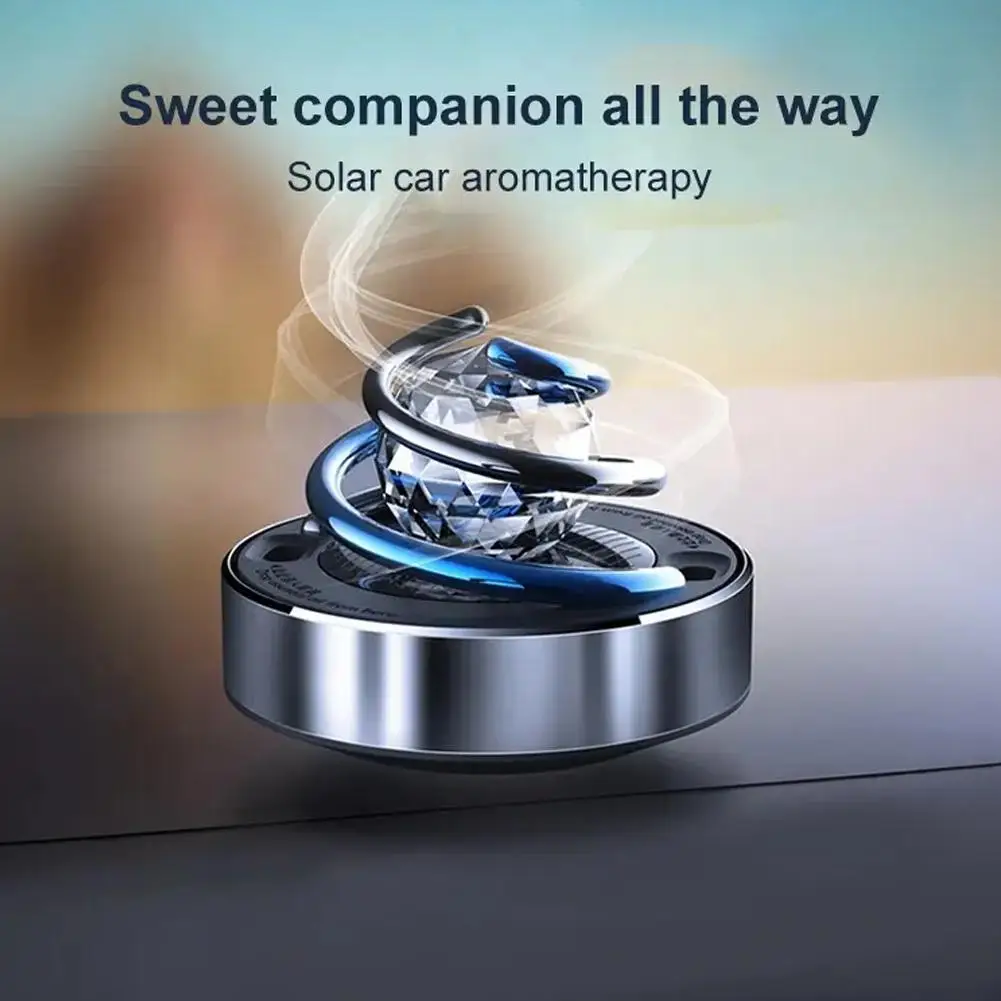 

Car Air Freshener Solar Rotation Diffuser Small Air Accessories Fragrance Car Purifier Lasting Interior Z5y8