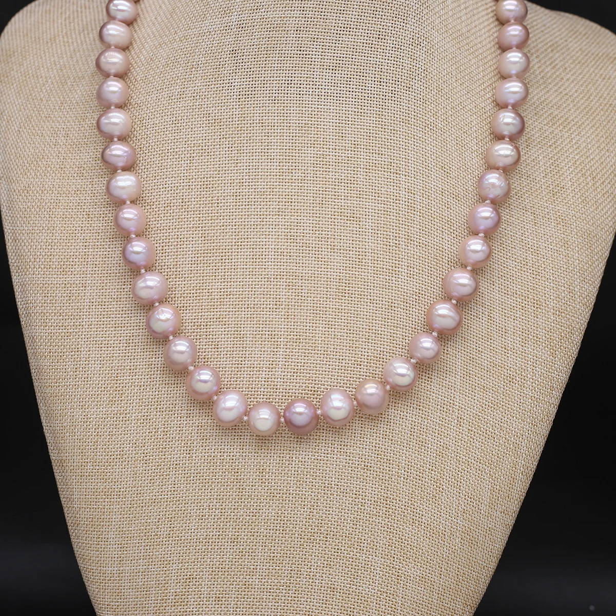 Natural Freshwater Pearl Necklace Baroque Round Exquisite Accessories Women Personality Necklace Girls Wedding Party Jewelry