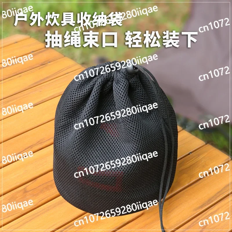 Thick breathable mesh sandwich cylindrical binding bag, sturdy and wear-resistant, lightweight outdoor pot protection bag