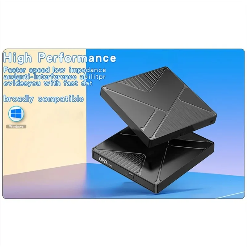 2-in-1 USB 3.0 Typ-C Externes DVD RW ROM CD-Laufwerk Optisches Laufwerk für Laptop Desktop-Computer Tragbarer DVD-Brenner – Detail 3