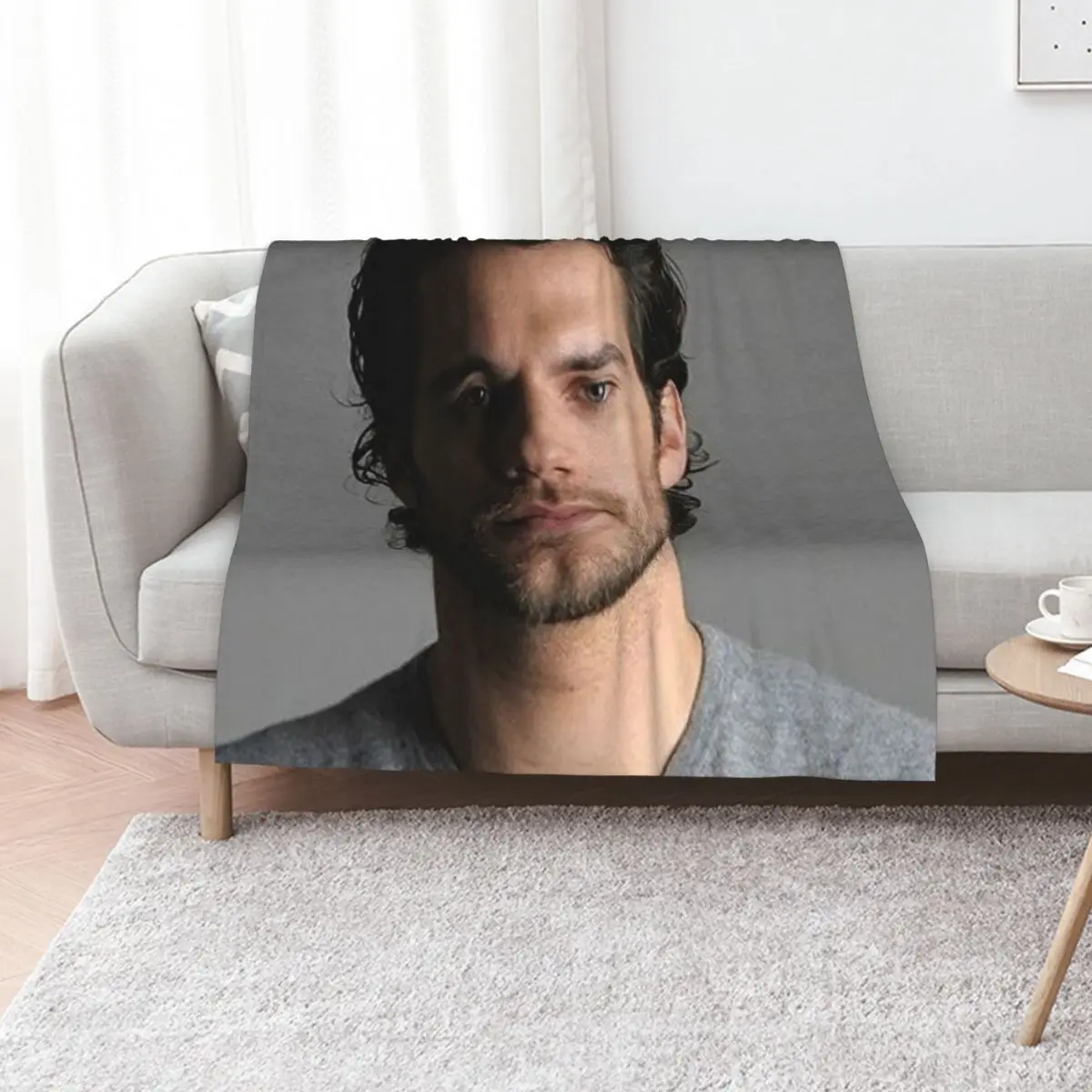 

Henry Cavill Throw Blanket Hairy Plaid Tourist Furry Blankets