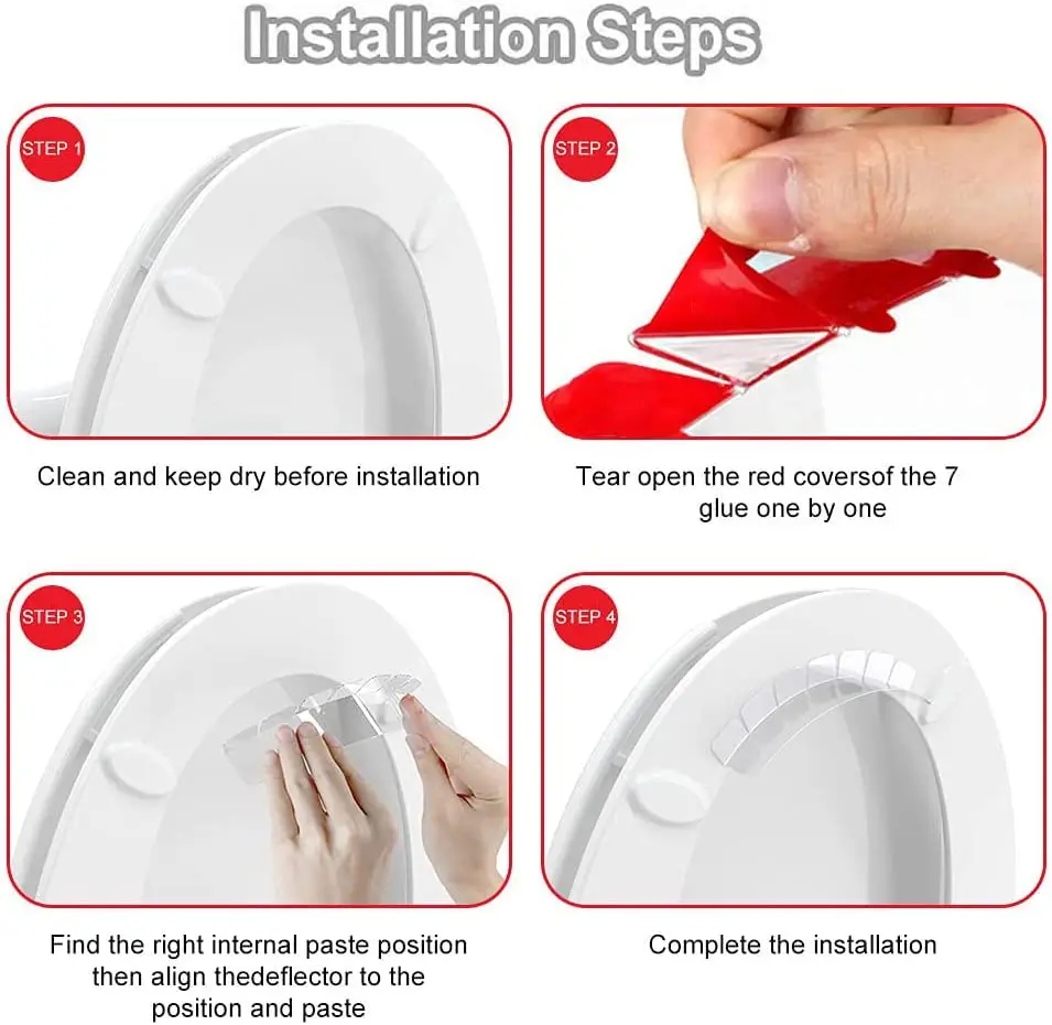 Kids Toilet Seat Pee Splash Guard Potty Training Urine Deflector for Peeing Through The Gap Between The Toilet Seat and Bowl