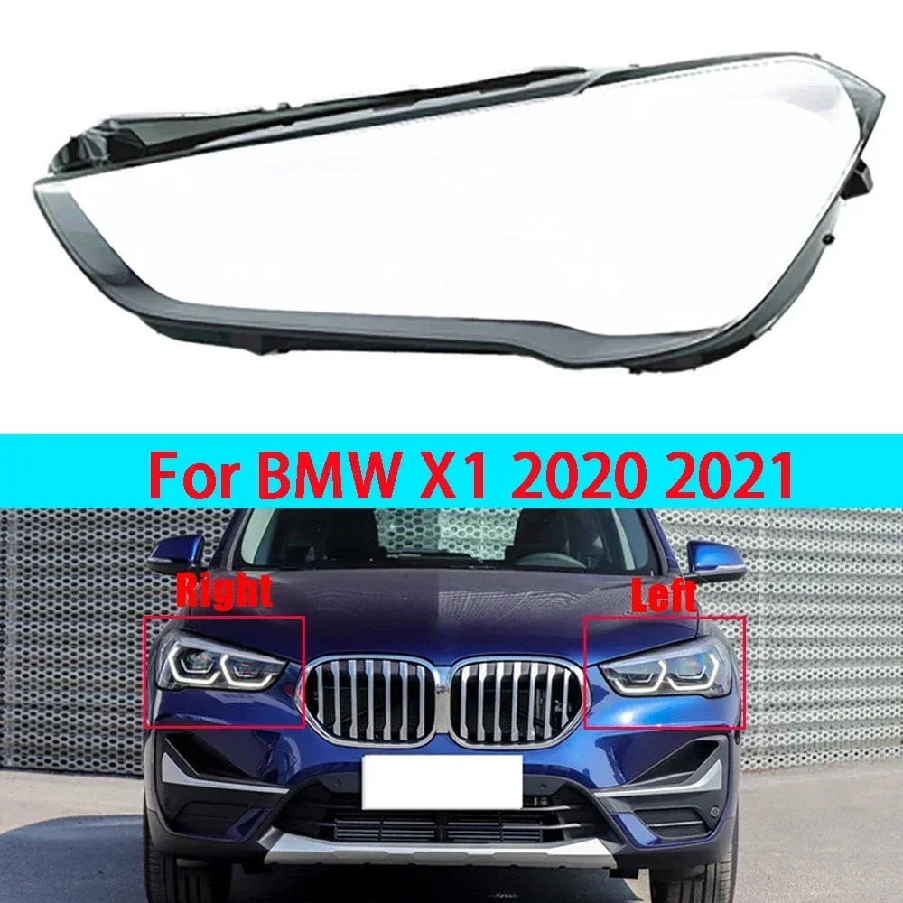 

Headlight Lens For BMW X1 2020 2021 Car Front Headlight Lens Cover Lampshade Glass Lampcover Caps Shell Cover Transparent