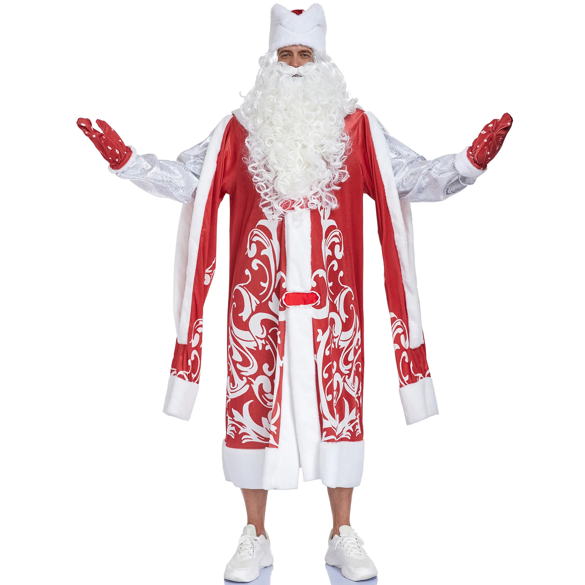Costume de Père Noël Rouge ou Bleu – Ensemble Complet – photo 6