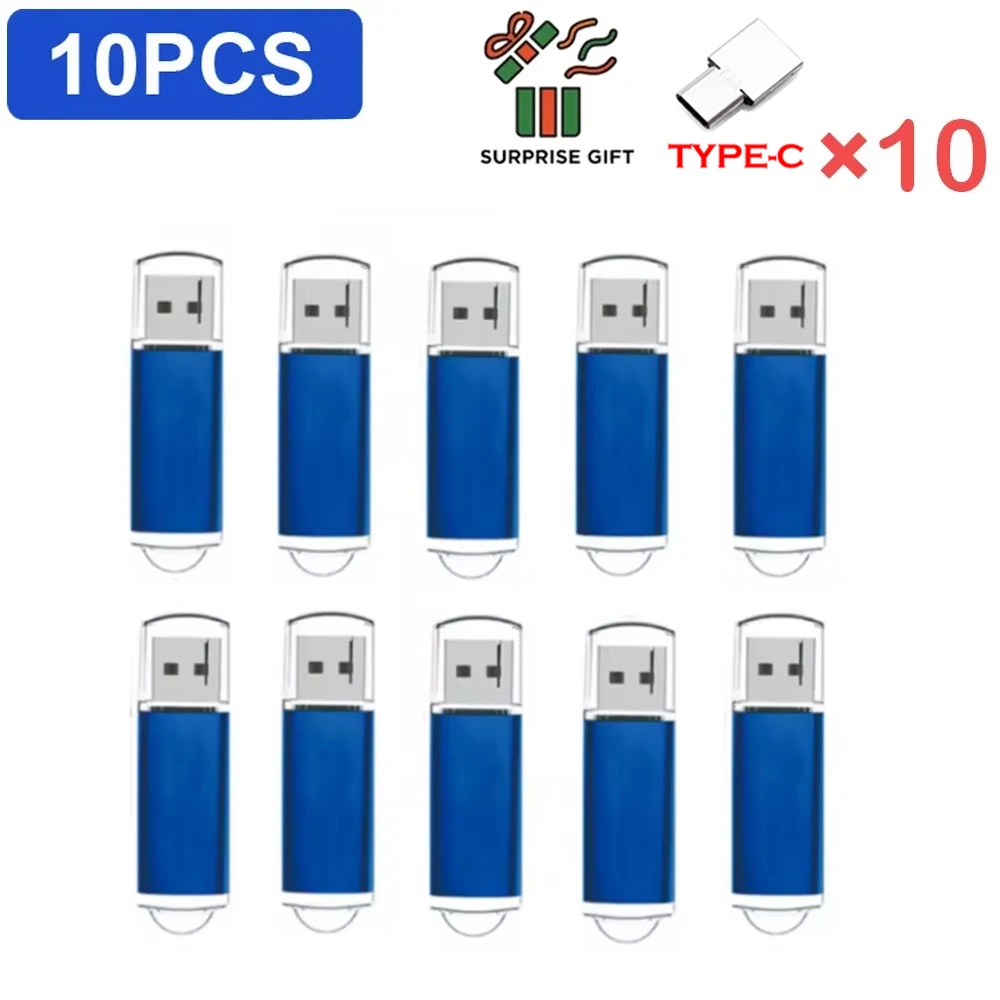 10 STKS/PARTIJ Lage Prijs groothandel Pen Drives 2.0 USB Flash Drive Memory Stick 32 GB 64 GB 4 GB 16 GB 128 GB Pendrive Items Waterdicht