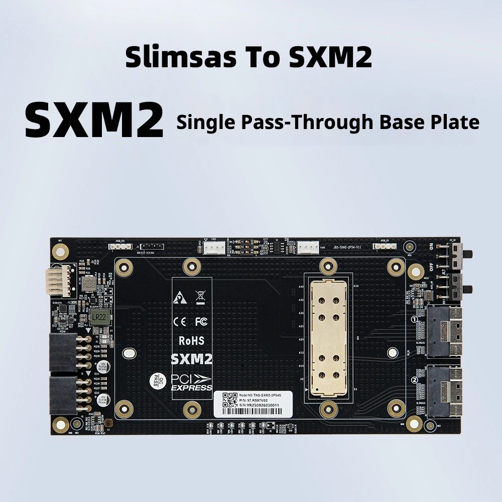SXM2 V100 single channel X16 through baseplate 8654 interface V100 graphics card external