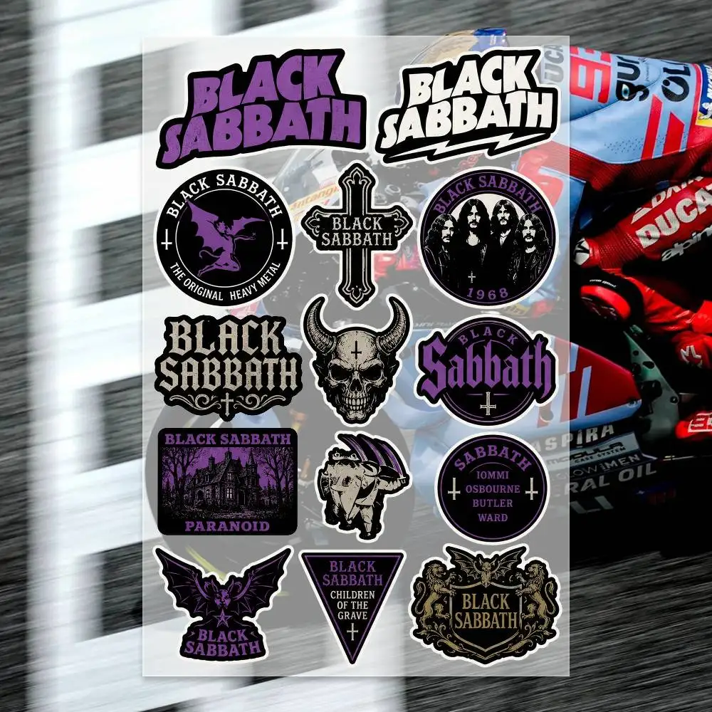 B-LACK S-ABBATH 스티커 모토 스티커 자동차 - Laptop Accessories Wallpaper 리뷰 및 가격