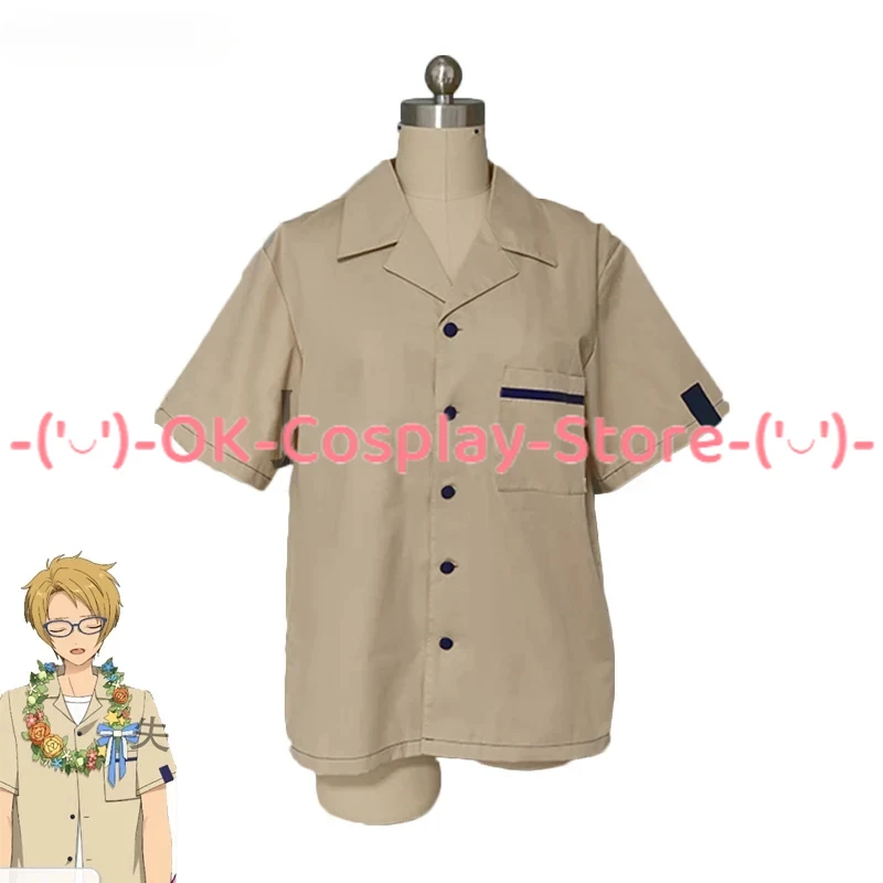 

Game Ensemble Stars Yuuki Makoto Cosplay Costume Summer Blouse Casual Tshirt Top Party Suit Halloween Uniform Custom Made