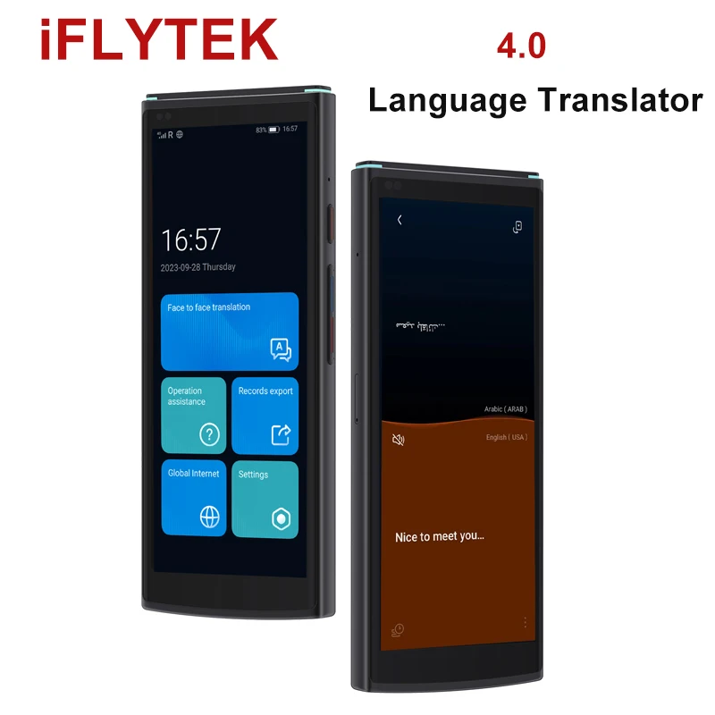 IFLYTEK Smart 4.0 Language Translator Device Offline Translation 60 Languages Voice & Photo Translation Real-Time Interpreter