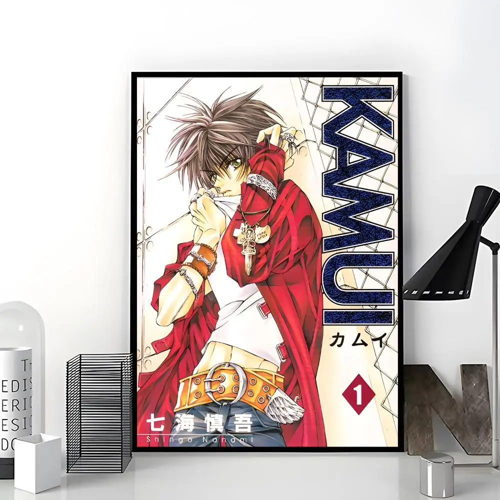 Ninja Manga K-kAMUI Poster Trendy Aesthetic Wall Art Poster for Dorm Room Bedroom Decor