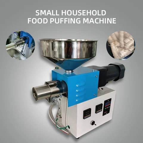 Multi Functional Small Household Food Puffing Machine Mini Popcorn Stick Extrusion Machine Food Heating And Expansion Machine