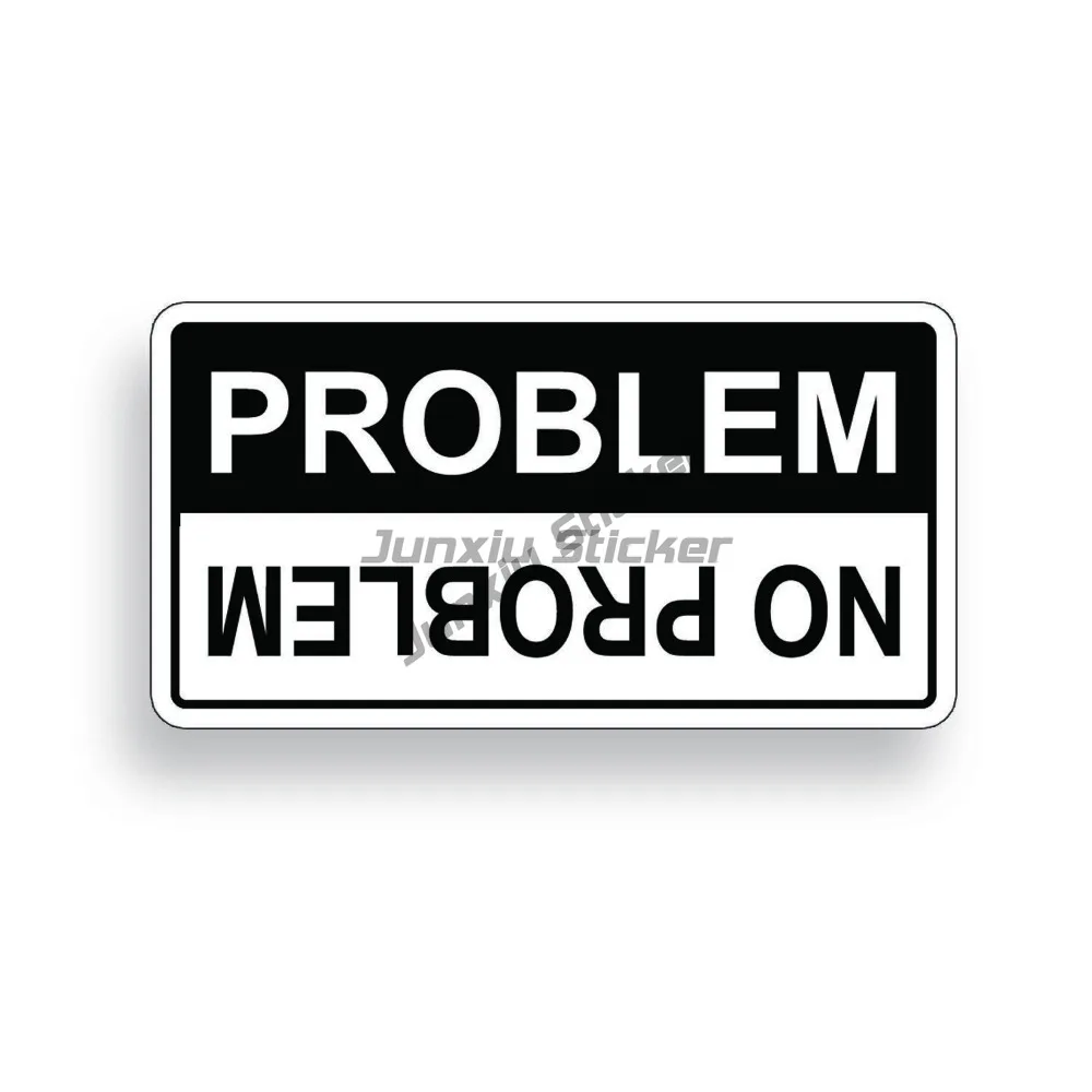No Problem Sticker Decal Waterproofing Accessories for Car Tuning Decal Scratch-Proof Exterior