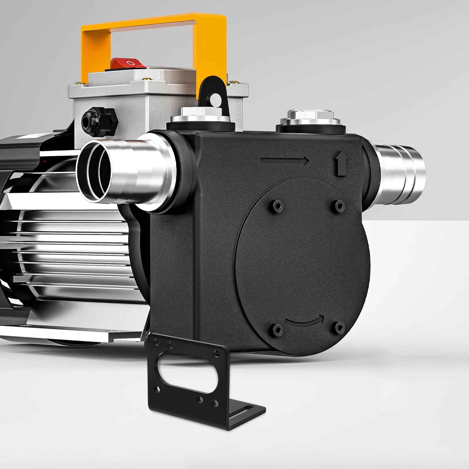 Speed Reduction Motor Bracket Gear Steel Mounting Stable Holder Stand L-Shaped External Clamp Compatible Easy