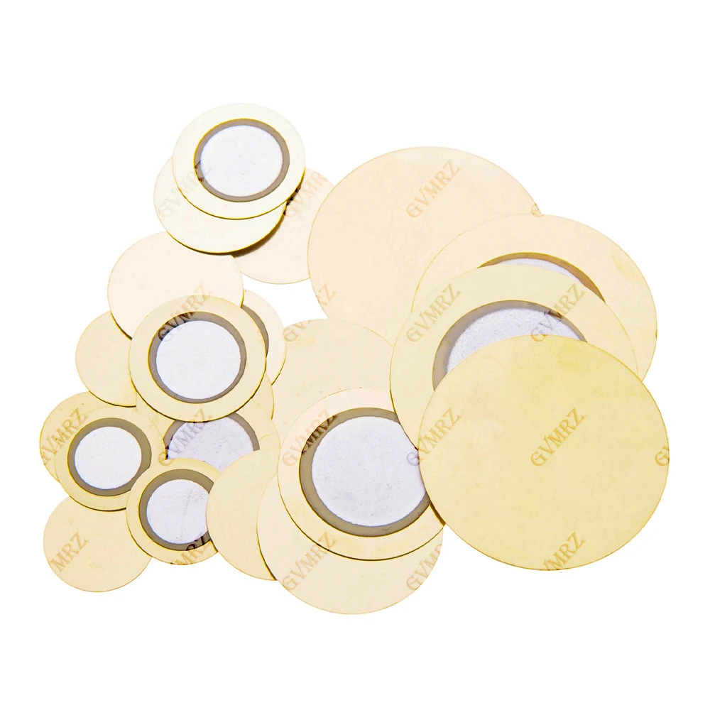  12/15/20/27mm Piezo Buzzer Disc Assortment Kit 20MM 27MM Passive Piezoelectric Elements for Buzzer Repair Electronics Component