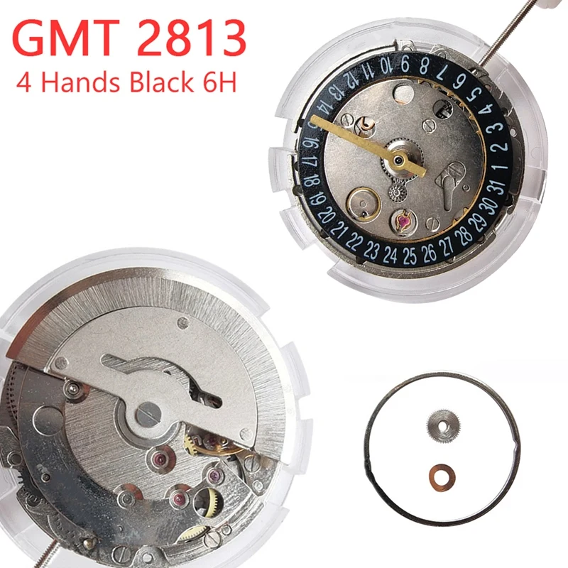 GMT2813 Watch Movement 6-Digit Single Calendar Four-Needle High-Precision Automatic Mechanical Movement Replacement