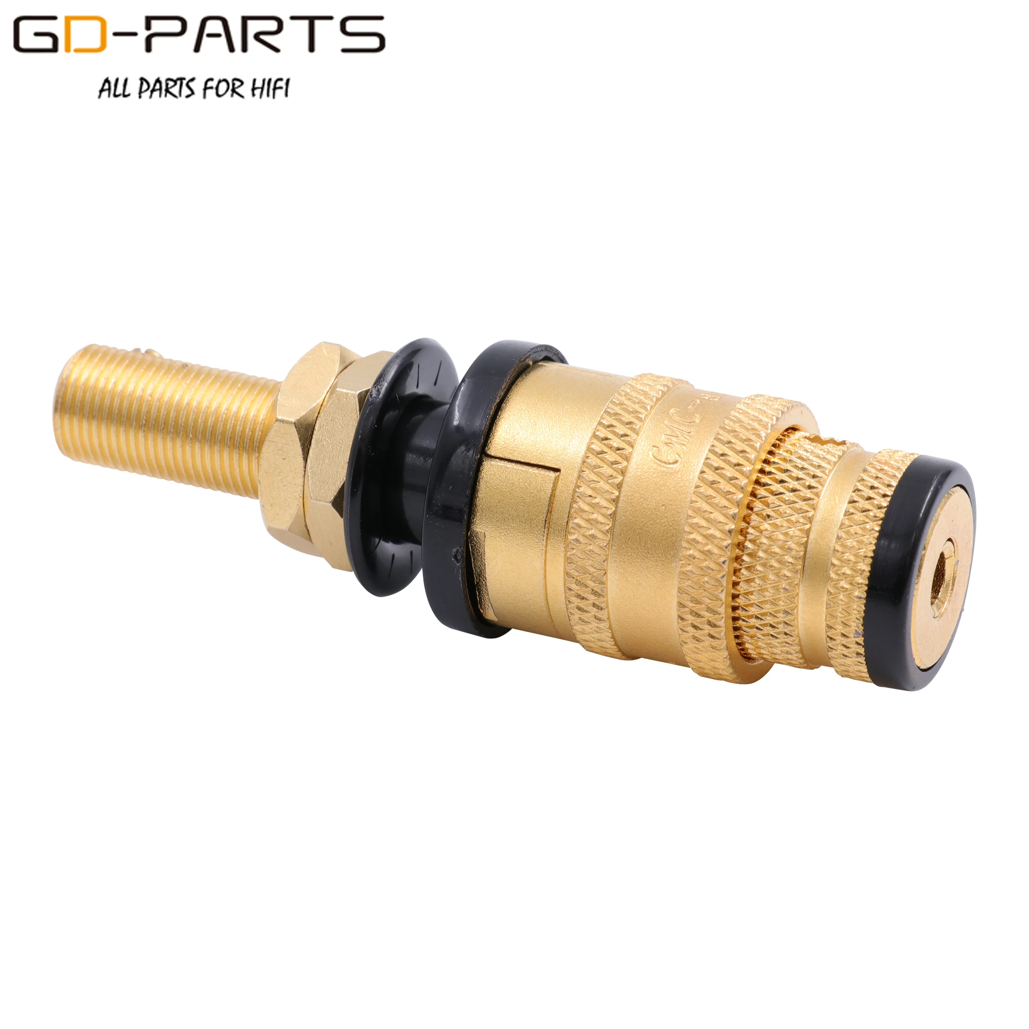 CMC 878M-SE 878L-SE High End OFC Brass Speaker AMP Binding Post Female Banana Jack Socket Connector Gold Plated Hifi Audio DIY