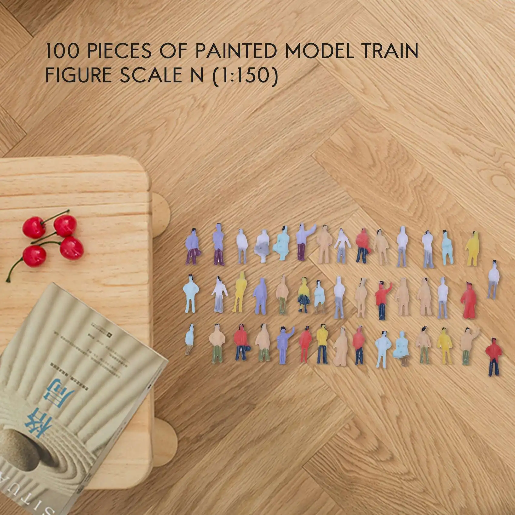 New 100pcs Painted Model People Figures Scale N (1 to 150)