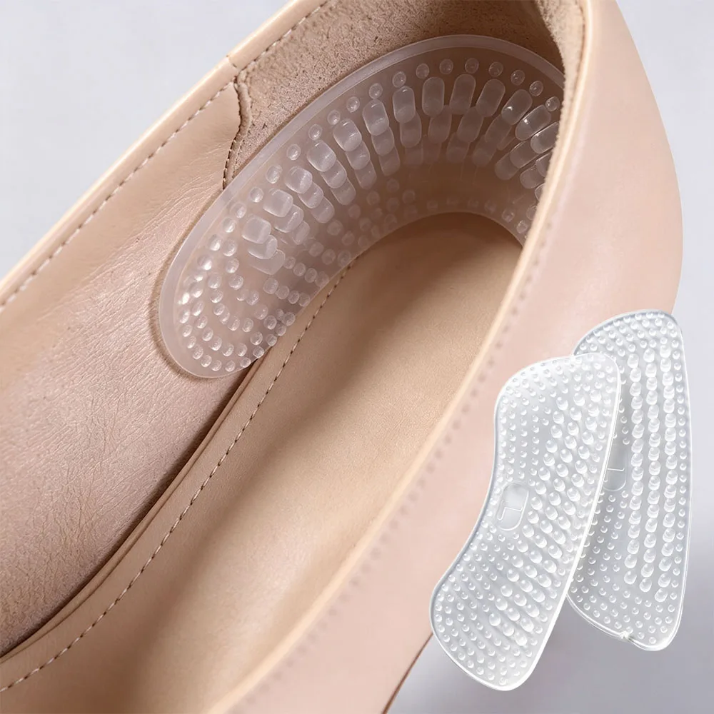 Anti-Slip Heel Stickers Shock-Absorbing Cushioning Heel Protectors Comfortable Heel Grips Silicone Foot Care Pads