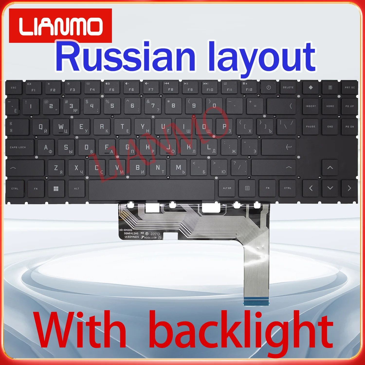 Russian/Turkish/UK/US layout for HP 15-EN 15-EK 15t-EK 15Z-EN RGB backlight keyboard