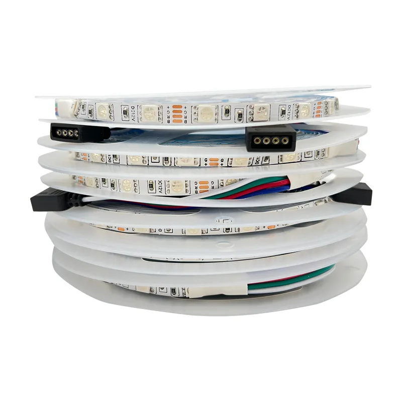 

5m 5v 12v 24v 6mm Narrow Slim RGB 5050 LED Strip Colorful Changeable Dimmable Backlight Flexible Tape TV KTV Holiday Hotel