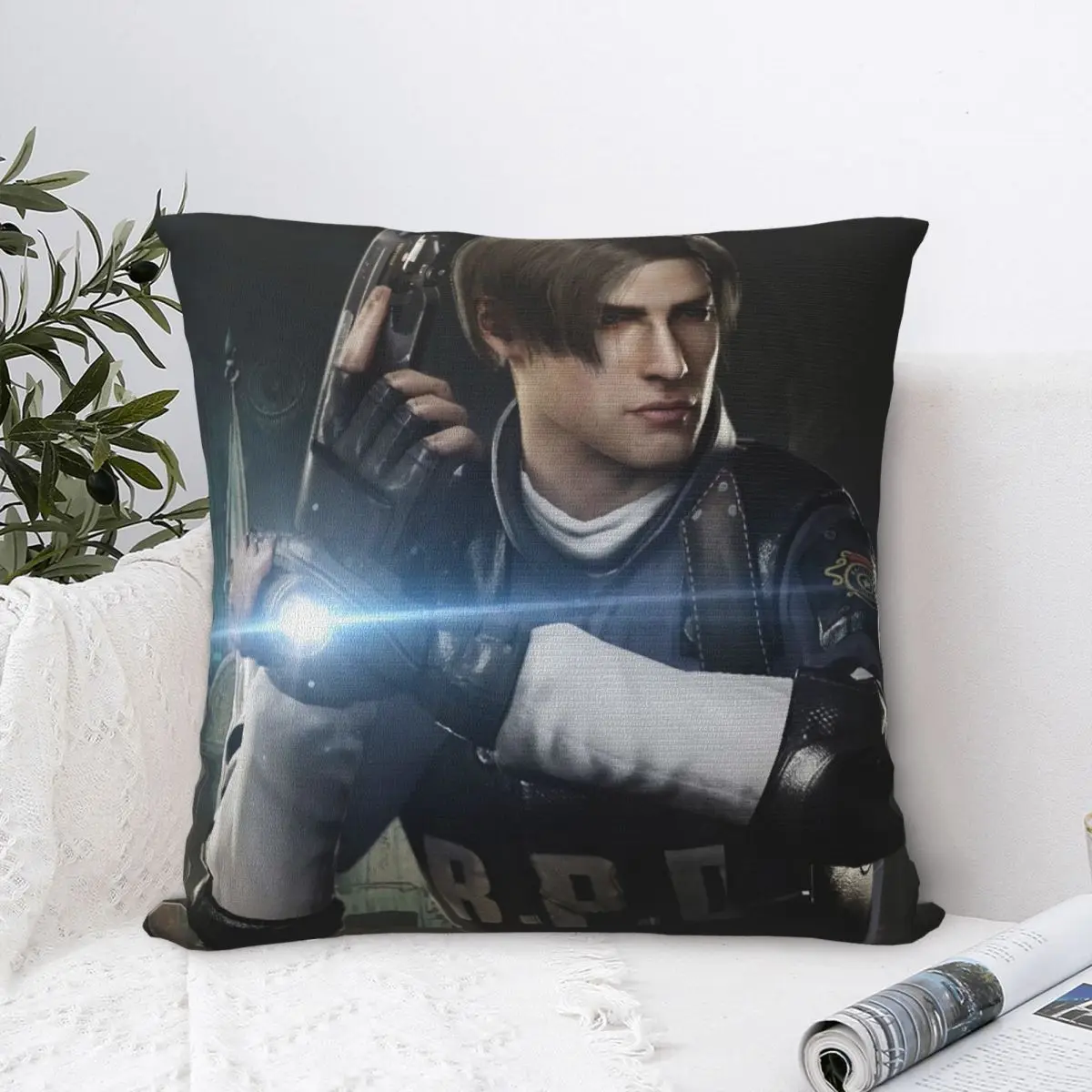Leon S Kennedy & Ada Wong Spotlight Pillow Cover Fashion Pillow Case For Sofa Car Home Decor Cushion Cover Soft Pillowcases