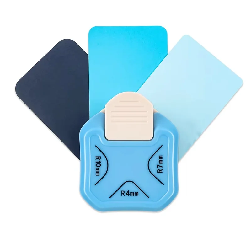 3-In-1 Corner Rounder Design Scrapbook R4/R7/R10mm Round Corner Cutter Trimmer For Card Making Scrapbook Paper Craft Stationery