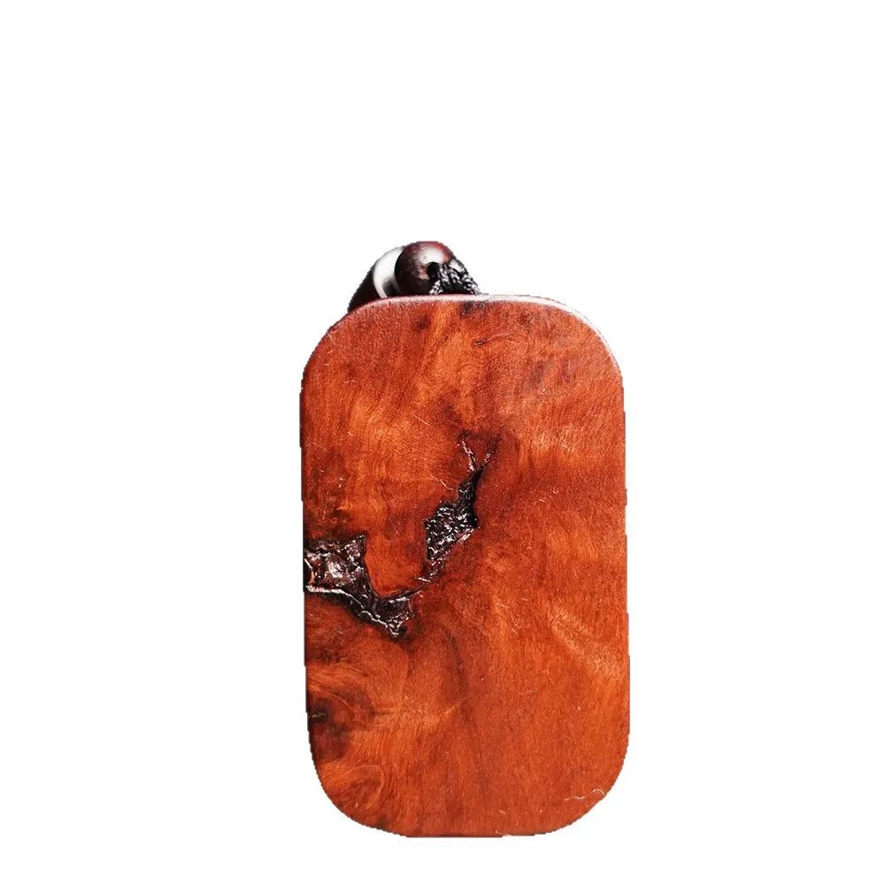 2026 Natural Lightning Struck Jujube Wood U Shape Token Pendant Handcarved Scorched Peace Amulet Jewelry for Men Women Wear Gift - view 5
