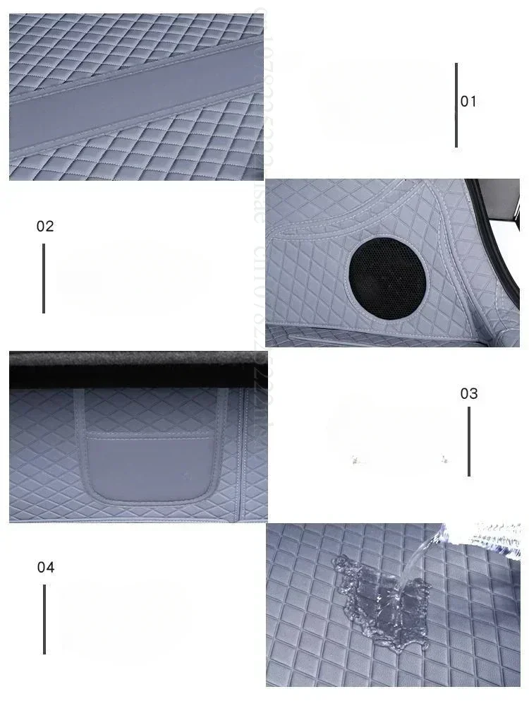 For BYD Seal EV DMi 2025 2024 Leather Car Front Storage Box Pad Trunk Mat Waterproof Bottom Protector Pad Car Interior Decor