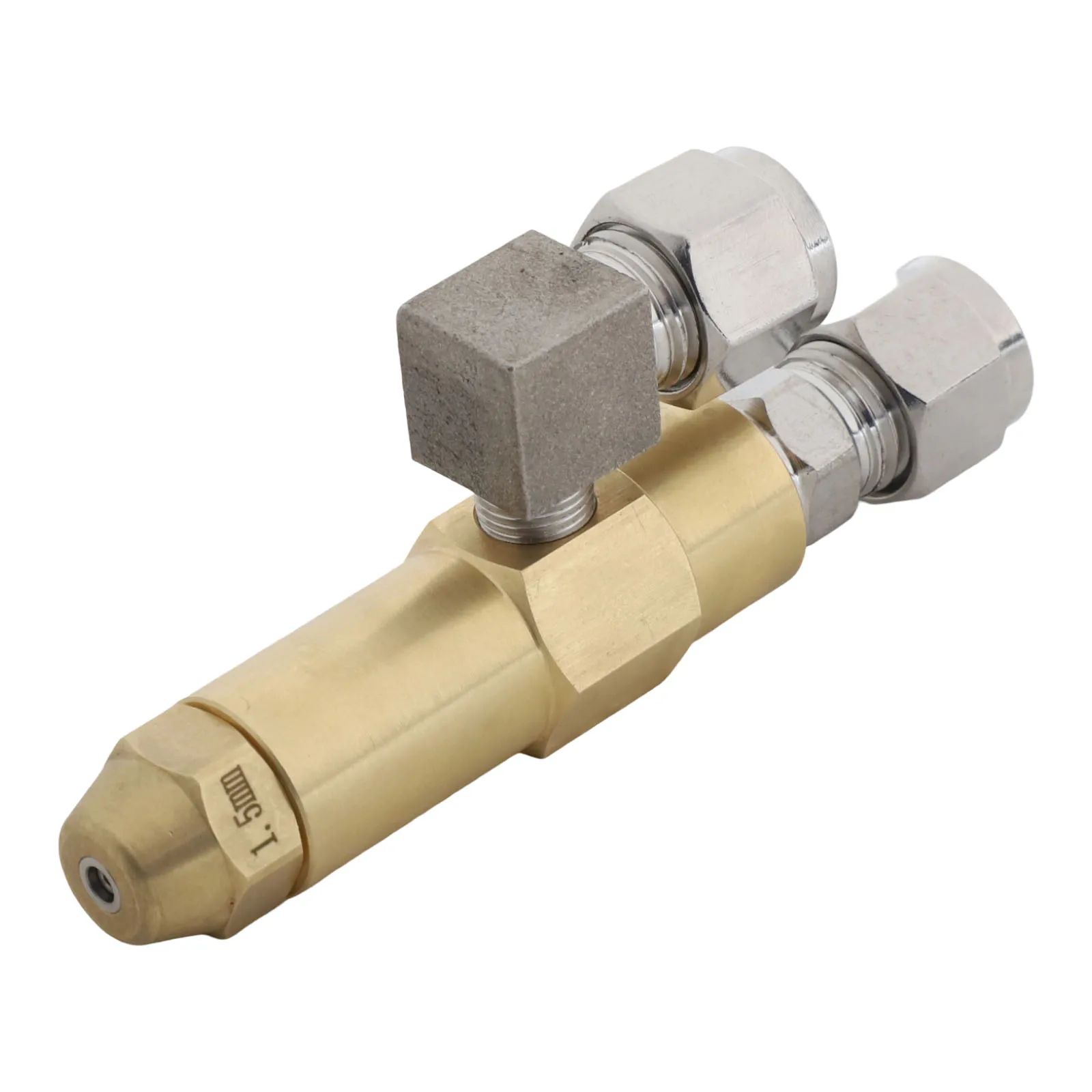 فوهة وقود التدفق القابلة للتعديل لموقد زيت النفايات مناسبة للزيت الخام والوقود الكحولي 0 5 مللي متر إلى 3 0 مللي متر قطر التجويف