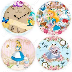 Alice in Wonderland Round Backdrop Cover For Girls Happy Birthday  Custom Circle Photography Background Photo Studio