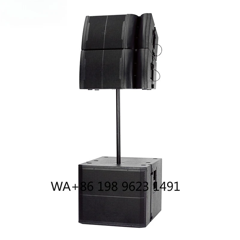 12 Inch 800W Active Line Array Speaker Neodymium Wooden High Power Pro Audio System for Stage Performance