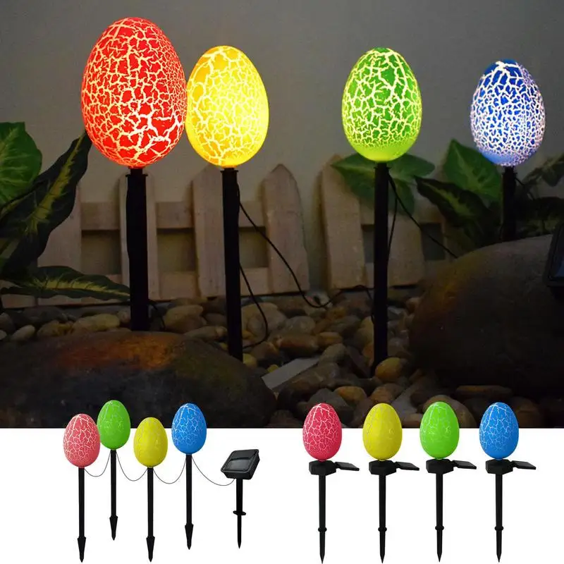 

Easter Light Stake simulated Easter Egg Light Up Solar Garden lamp Outdoor Solar Easter Eggs Lights Waterproof Lawns Decoration