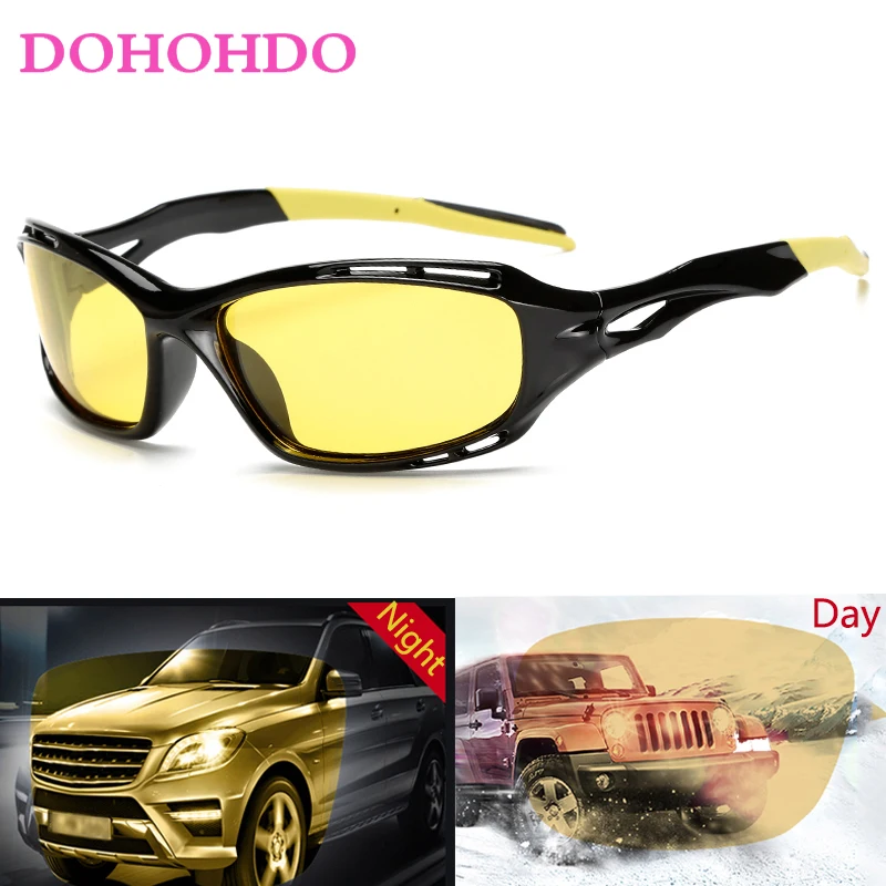 

Popular Designer Driving Night Vision Sunglasses Men Women Brand Polarized Cycling Anti-Glare Glasses Windproof Goggles UV400