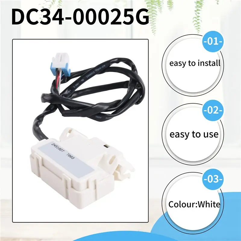 AS60-DC34-00025G Switch Door Lock AP6884125 PS12720530 EAP12720530 For WA50R5200AW/US WA50R5400AW/US Washer Door Lock