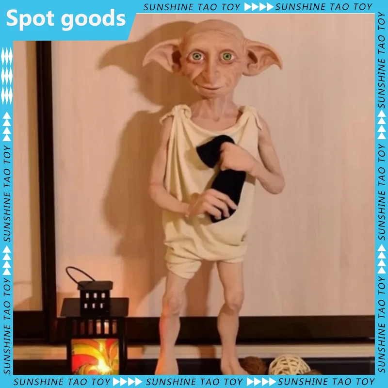 Hot Toy Halloween 20cm Dobby'S House Elf Mask Hand-Made Harry Potter Wizarding World Series Model Doll Tabletop Display Gift