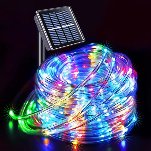 LED Solar Strip Rope Tube Fairy Light Solar Powered Garland String Light Christmas Decor for Outdoor Garden Lawn Tree Yard Fence - Image 8