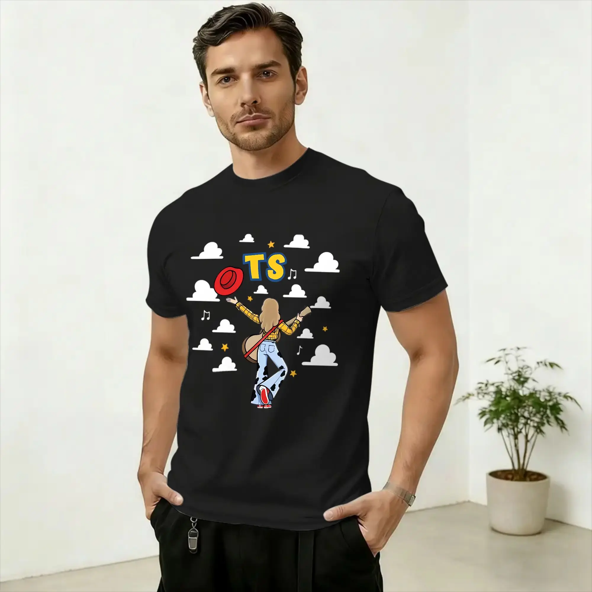 Men's T-Shirt TS Tay Story 13 Cloud Cool 100% Cotton Tees Short Sleeve  T Shirts Crew Neck Clothing 4XL 5XL