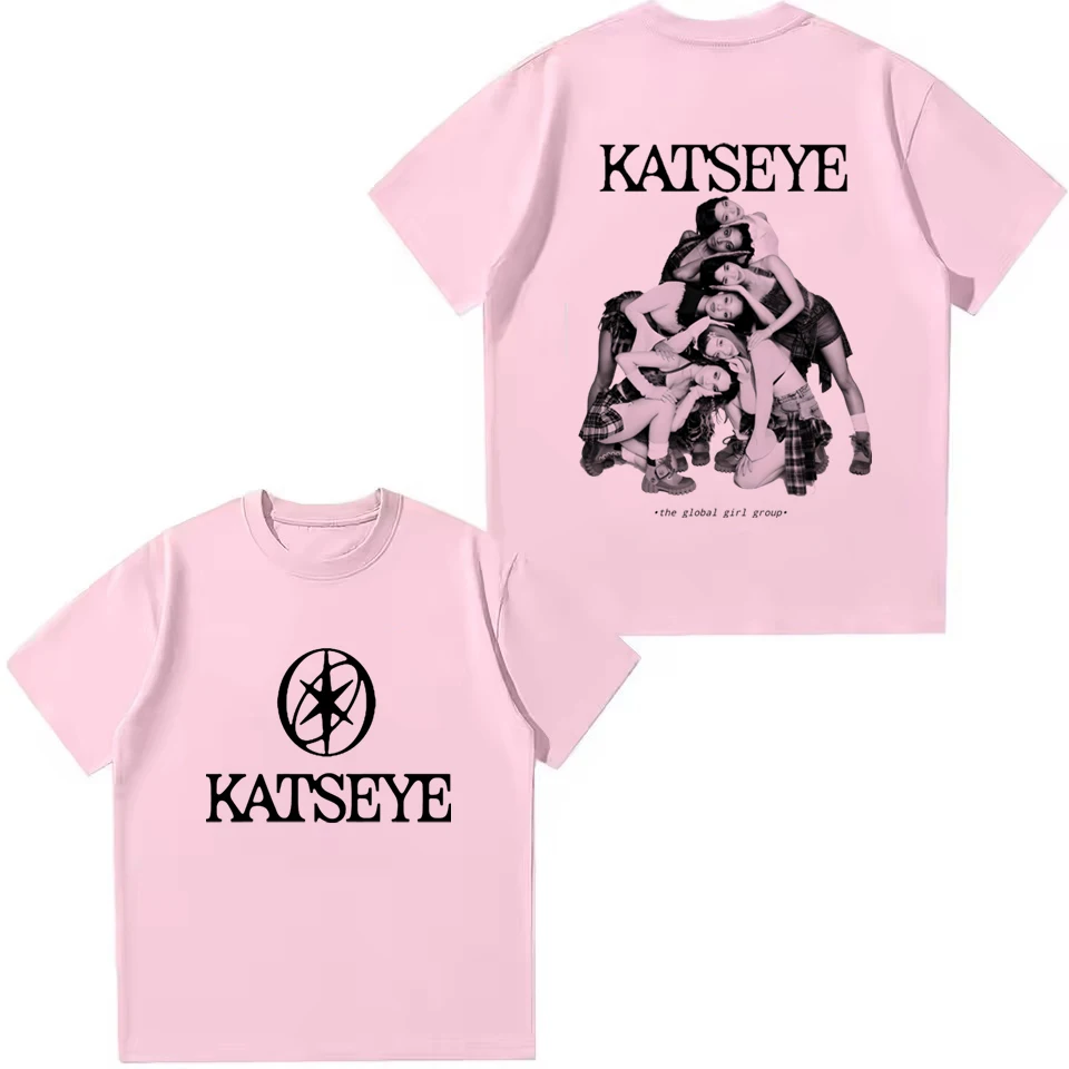 Kids T Shirt Girl Group Katseye Print Fashion Girls T Shirt Summer Casual Short Sleeve Tee Boys Clothes Children O-Neck Tee Tops view 3