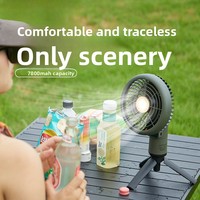 VOLODYMYR MINI Fan Lamp Portable Large Capacity Rechargeable Tent Light Camp Lighting Lantern for Car Repair Checking Inspection